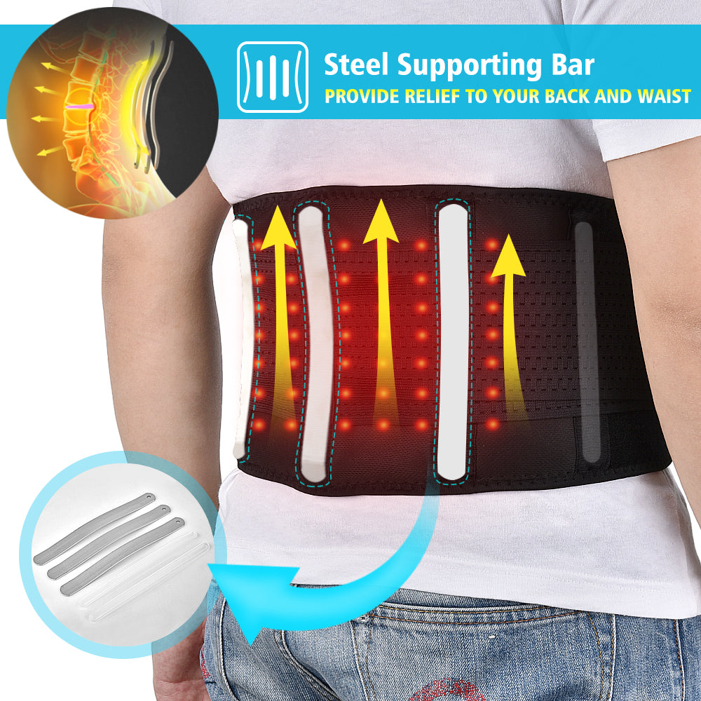 Red Light Therapy Massaging Heated Belt