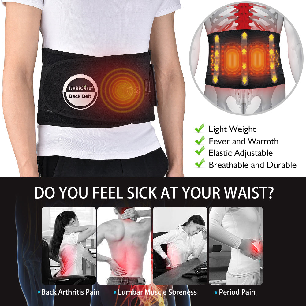 Red Light Therapy Massaging Heated Belt