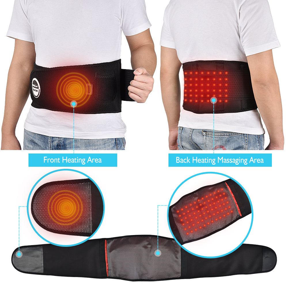 Red Light Therapy Massaging Heated Belt