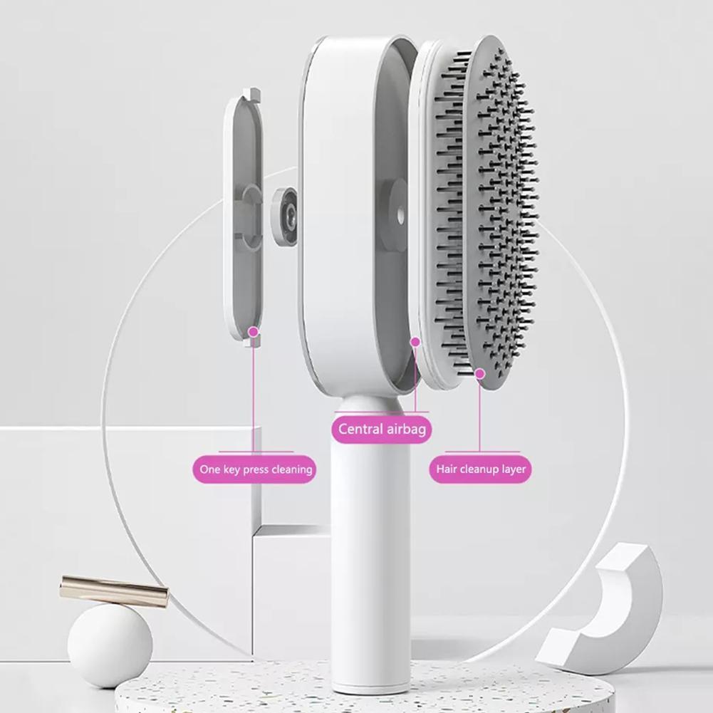 Self Cleaning Hair Brush Massage Scalp Promote Blood Circulation