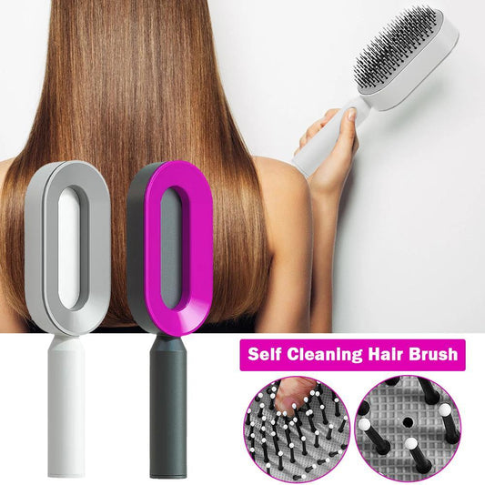 Self Cleaning Hair Brush Massage Scalp Promote Blood Circulation
