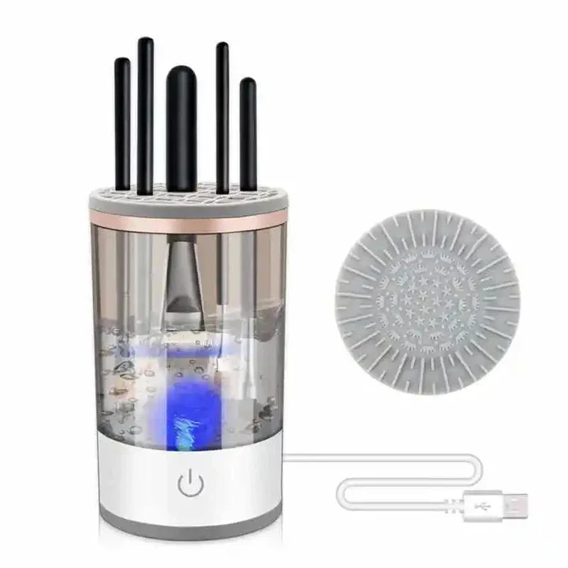 3 In 1 Electric Makeup Brush Cleaner  USB Charging Automatic Cosmetic Brush Cleaning Tools