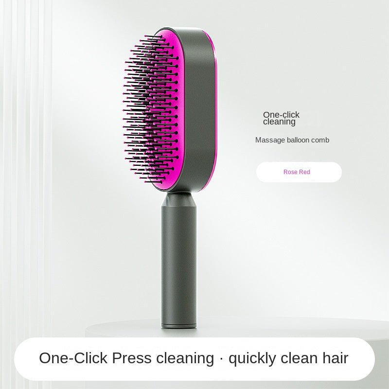 Self Cleaning Hair Brush Massage Scalp Promote Blood Circulation